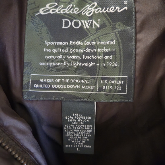 Eddie Bauer Quilted Down Vest Jacket - Picture 6 of 6